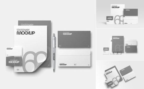 文具模型样机 (PSD,JPG,PDF)