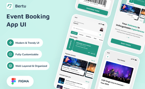 活动预订应用 APP UI KIT (FIG)