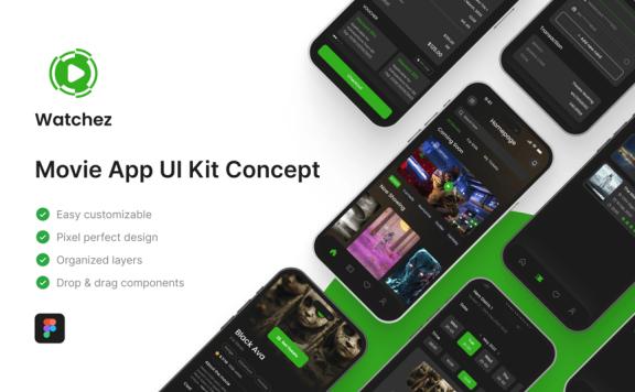 电影应用 App UI Kit (FIG)