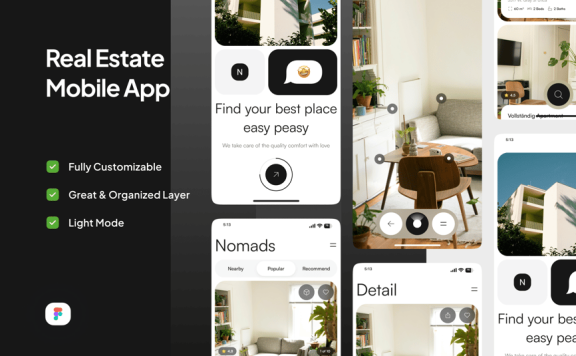 房地产应用 App UI Kit (FIG)