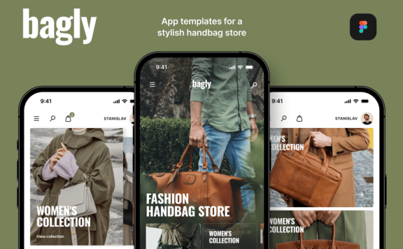 手袋店应用APP UI KIT (FIG)