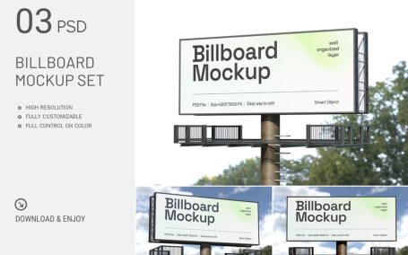 路牌广告牌模型样机（PSD）