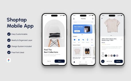 电子商务移动应用 APP UI KIT (FIG)
