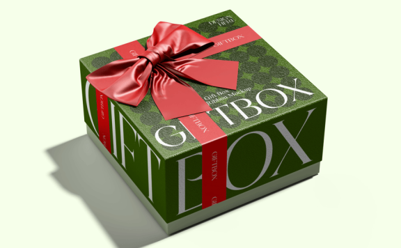 礼品盒模型样机 (PSD)