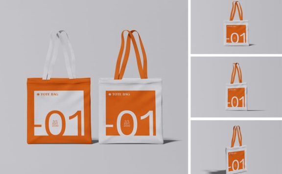 手提袋模型样机 (PSD)