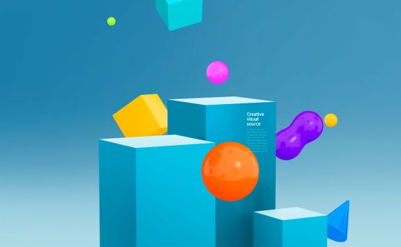 电商场景元素创意视觉海报设计模板 (psd)