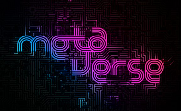 科技电路板元宇宙主题海报设计模板 (psd)