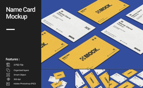 名片设计模型样机 (PSD)
