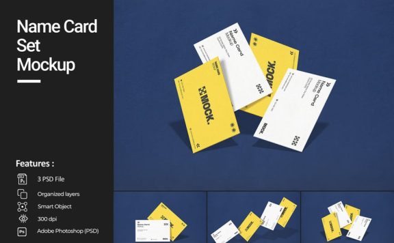 名片集模型样机 (PSD)