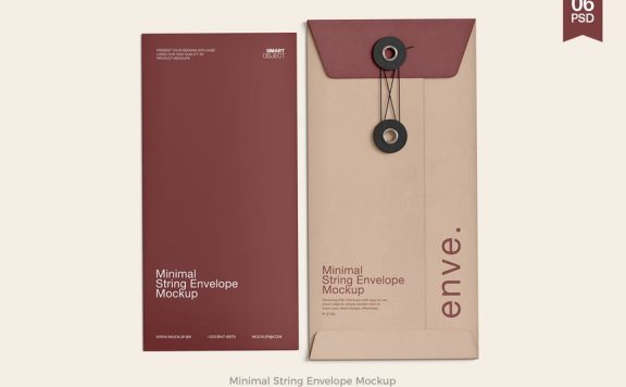 极简主义信封模型样机 (PSD)