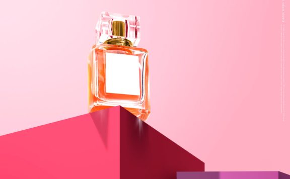 香水化妆品品牌展示海报设计模板 (psd)