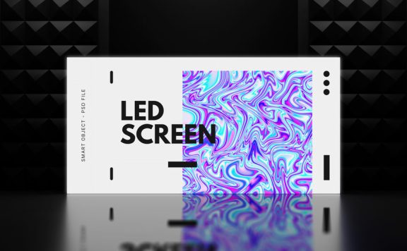 LED屏幕模型样机 (PSD)