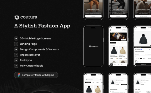 时尚电商应用App UI Kit (FIG)