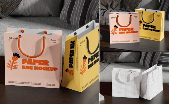 纸袋模型样机 (PSD)
