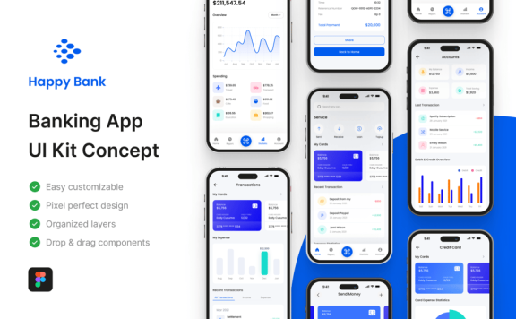 银行应用App UI Kit (FIG)
