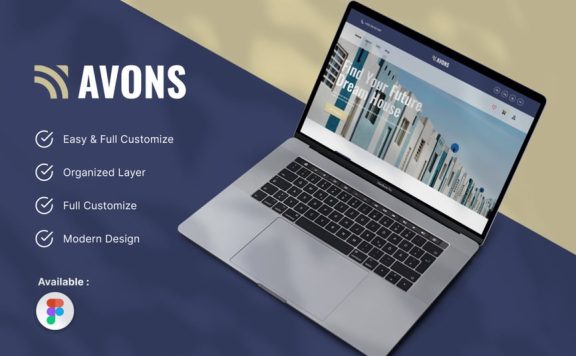 商业地产着陆页网页模版 (FIG)