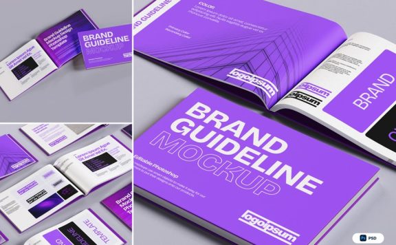 品牌指南手册（画册）模型样机 (PSD)