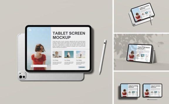 iPad模型 (PSD,PDF)