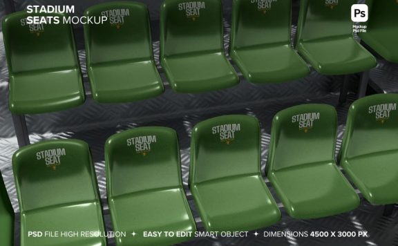 体育场座位模型样机 (PSD)