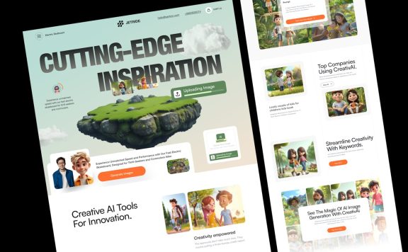AI 图像生成网页模版 (FIG)
