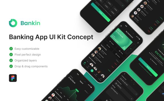 银行应用 APP UI KIT (FIG)