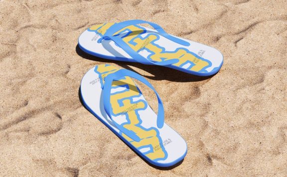 人字拖拖鞋模型样机 (PSD)