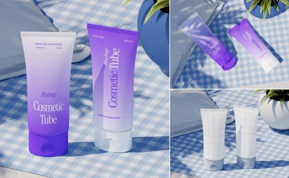 化妆管模型样机 (PSD)