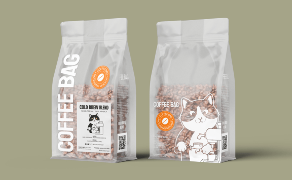 咖啡袋模型样机 (PSD)