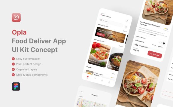 送餐应用APP UI KIT (FIG)