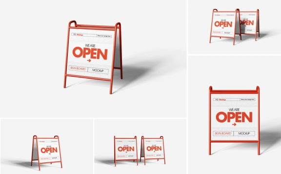 招牌模型样机 (PSD)