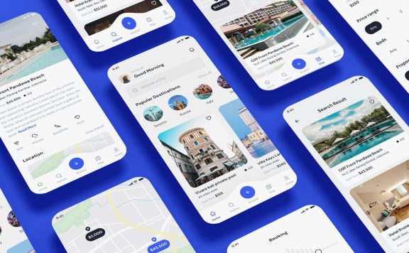 酒店预订，住宿住宿房间查找应用APP UI KIT (FIG,SKETCH,SVG,XD,PSD)