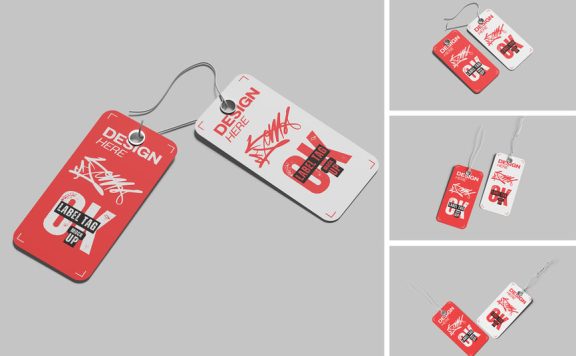 标签标签模型样机 (PSD,PDF)