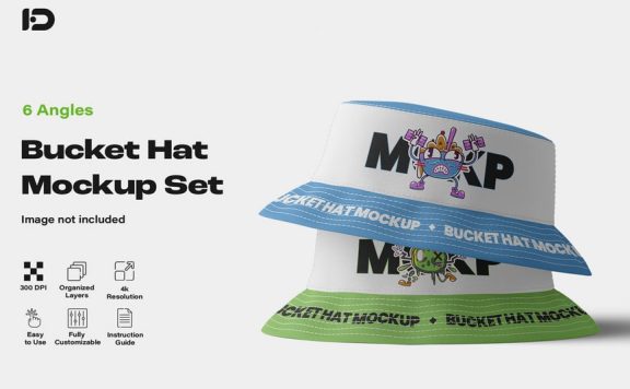 水桶帽模型套装样机 (PSD)