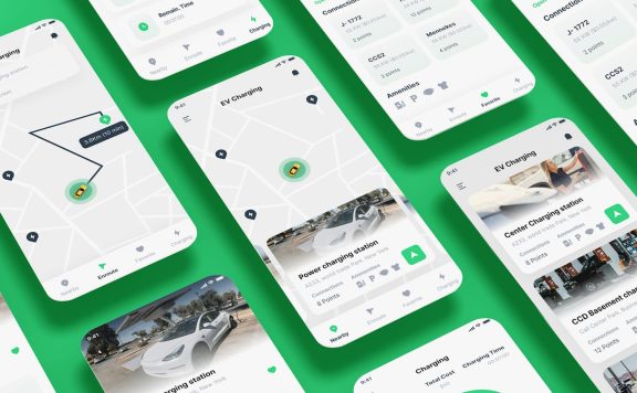 电动汽车和电动汽车充电站应用APP UI KIT (FIG,SKETCH,SVG,XD,PSD)