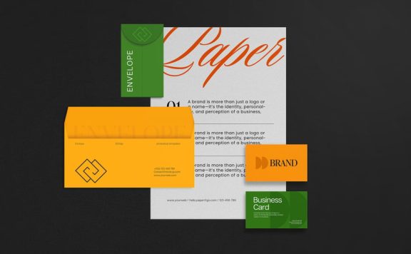 文具品牌模型样机 (PSD)