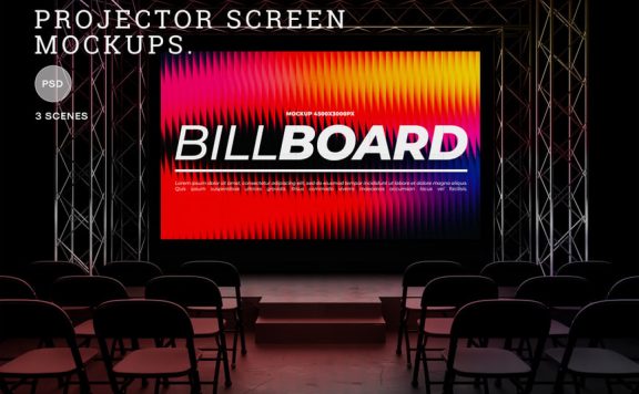 投影仪屏幕模型样机 (PSD)