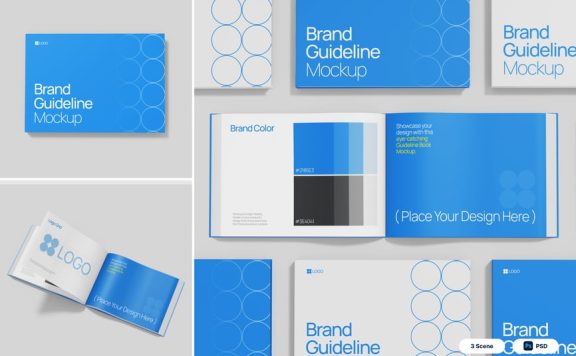 品牌指南模型样机 (PSD)