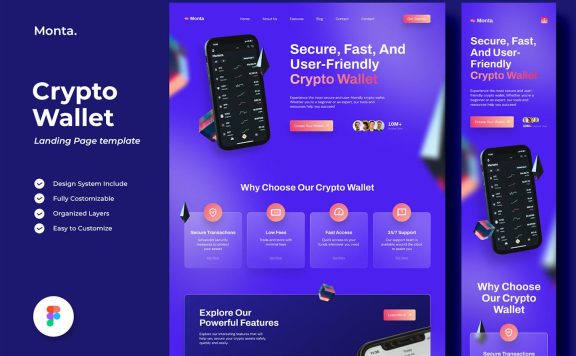 Monta – 加密钱包登陆页面 (FIG)