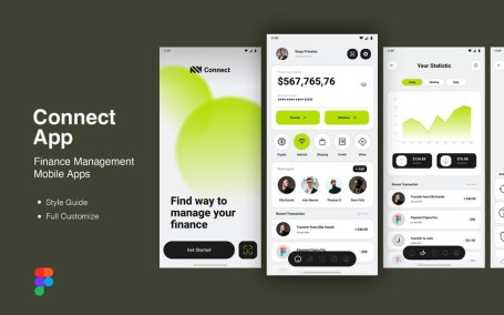 财务管理移动应用APP UI KIT
