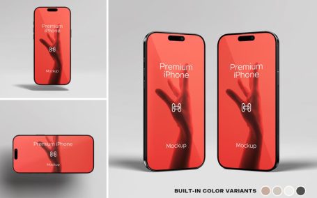 手机模型样机 (PSD)