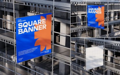 横幅施工模型样机 (PSD)