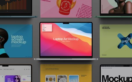 笔记本电脑模型样机 (PSD)