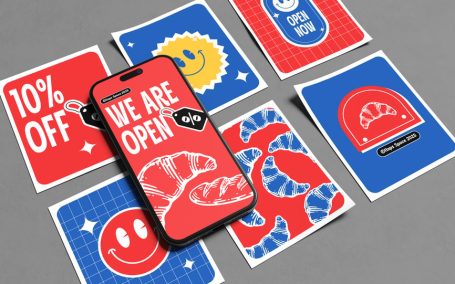 INS手机文章模型样机 (PSD)