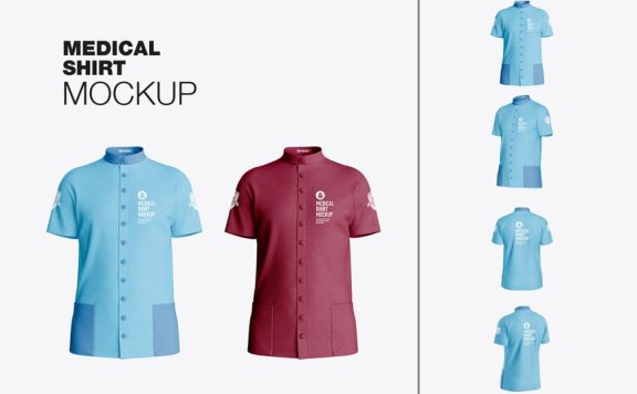 医疗衬衫模型样机 (PSD)