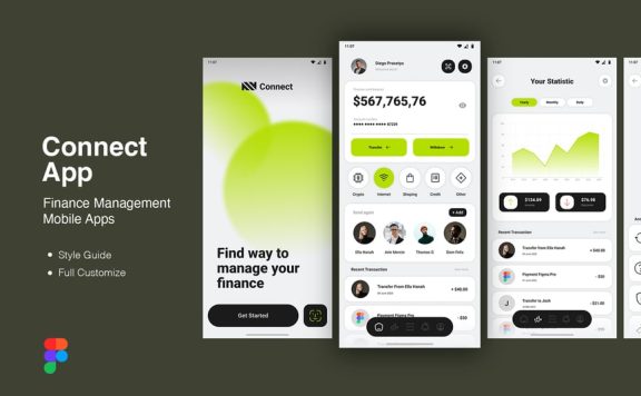 财务管理移动应用APP UI KIT