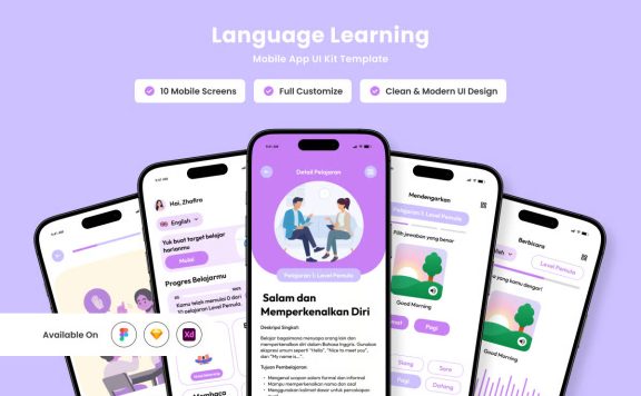 语言学习应用APP UI KIT