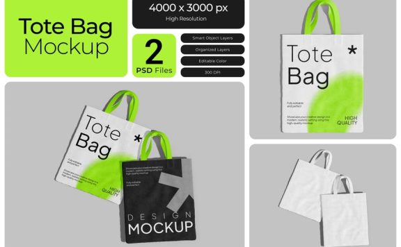 手提袋模型样机 (PSD)