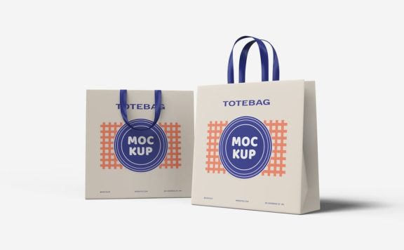 手提袋模型样机 (JPG,PDF,PSD)