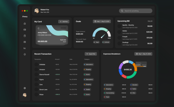 金融仪表板网页UI (FIG)