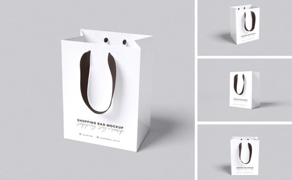 购物袋模型样机 (PSD,PDF)